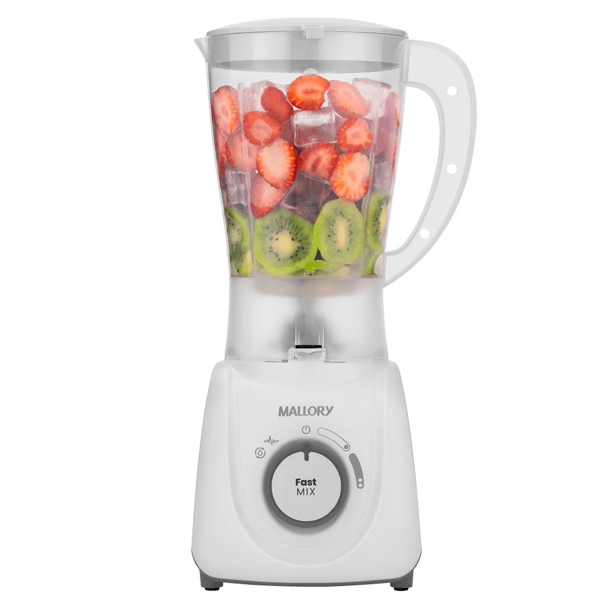 Liquidificador Mallory Fast Mix 600W 2 Velocidades Copo 2,1L Branco 127V - AP / MT