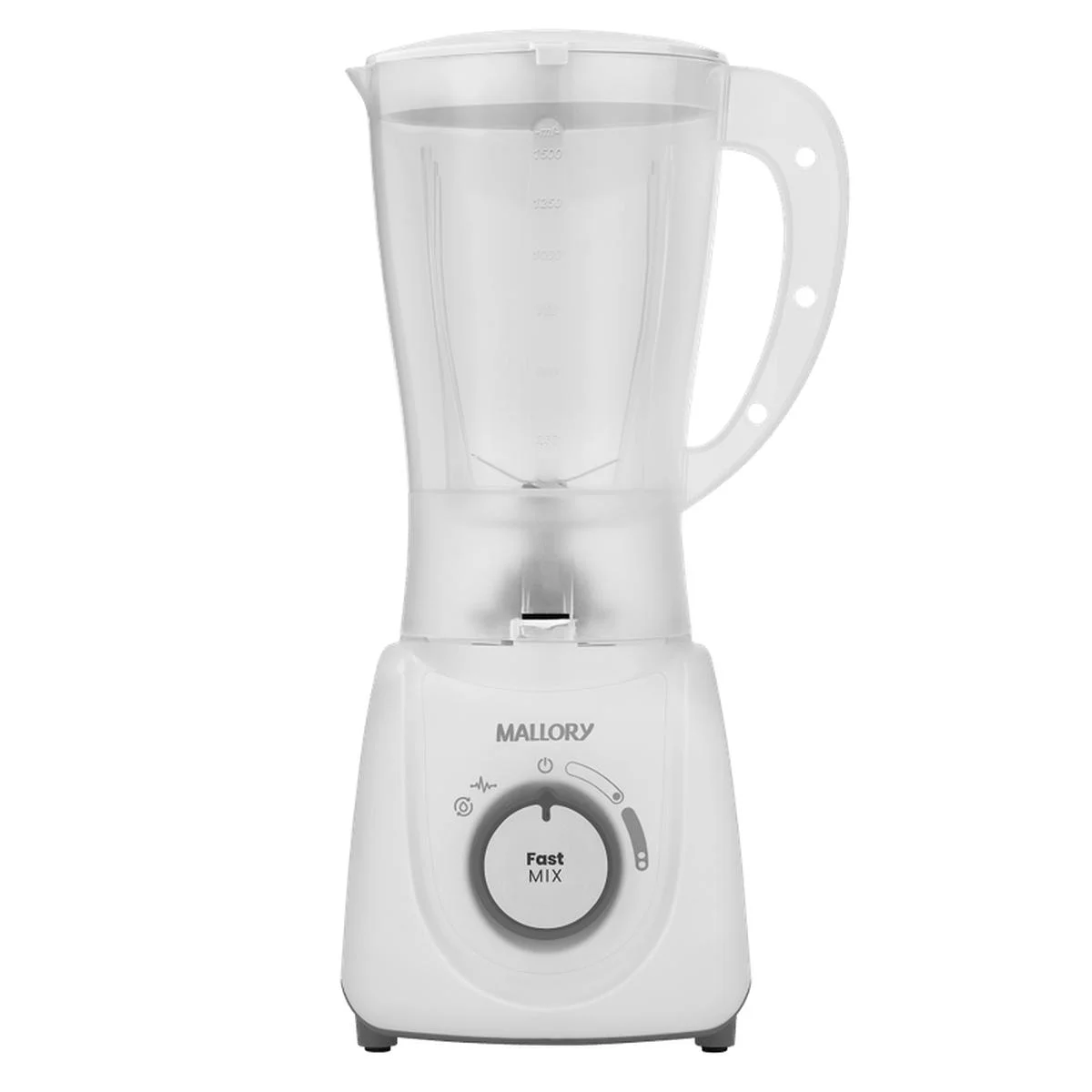 Liquidificador Mallory Fast Mix 600W 2 Velocidades Copo 2,1L Branco 127V - AP / MT