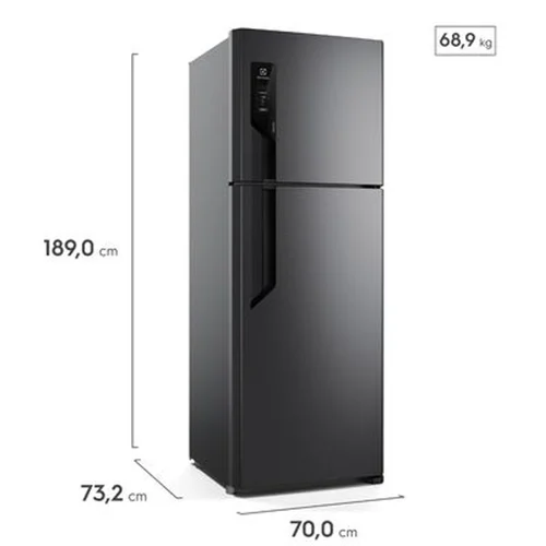 Refrigerador Electrolux Frost Free TF71B 480L Duplex Preto Inox 127V - AP / MT
