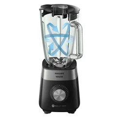 Liquidificador Philips Walita Série 5000 Jarra de Vidro 1200W Preto 2L 127V RI2242/93 - AP / MT