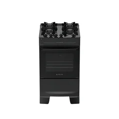 Fogão Atlas Mônaco Top Glass 4 Bocas Preto Mesa de Vidro Bivolt - AP / MT
