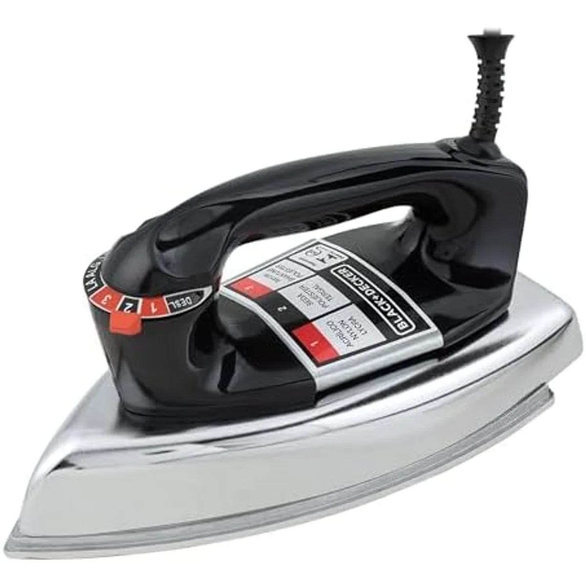 Ferro de Passar Roupa a Seco Black+Decker VFA1110TM2 Metálico Preto 110V - AP / MT