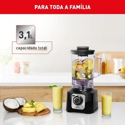 Liquidificador Arno Power Max LN65 3,1L 1400W Comfort Control Preto 127V - AP / MT