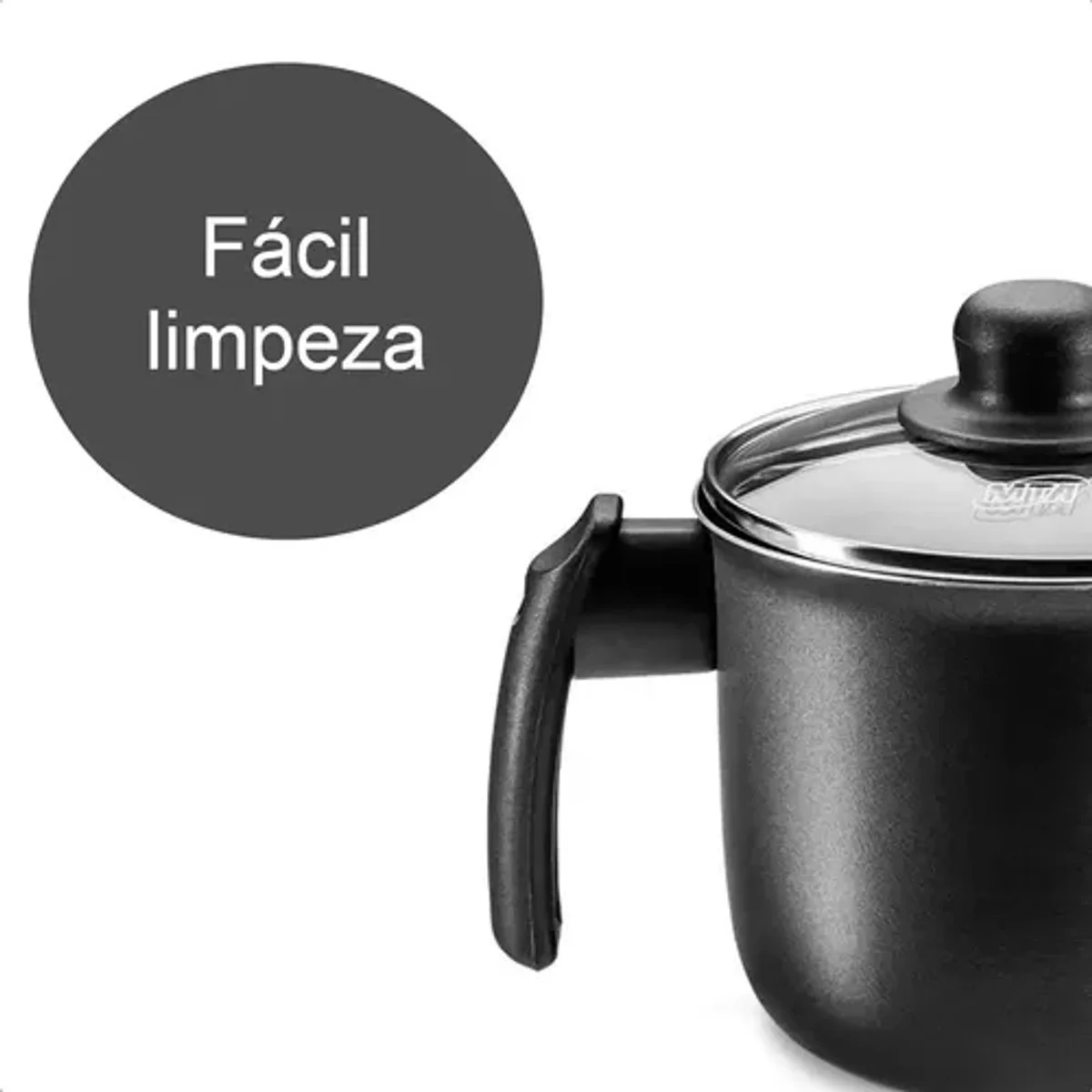 Fervedor de Alumínio Antiaderente Grafite Nº 14 1,7L sem Tampa MTA - AP / MT