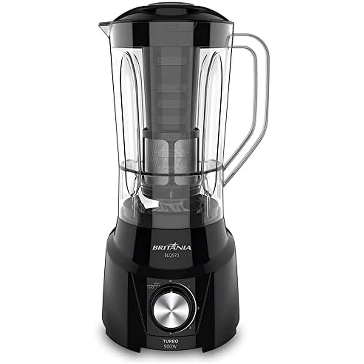 Liquidificador Britânia BLQ970P Turbo 900W 2,6L Preto 127V - AP / MT