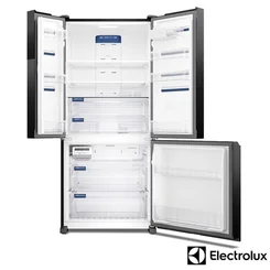 Refrigerador Electrolux Multidoor Efficient 590L Frost Free AutoSense Inverter 3 Portas Black Inox Look IM8B 127V - AP / MT