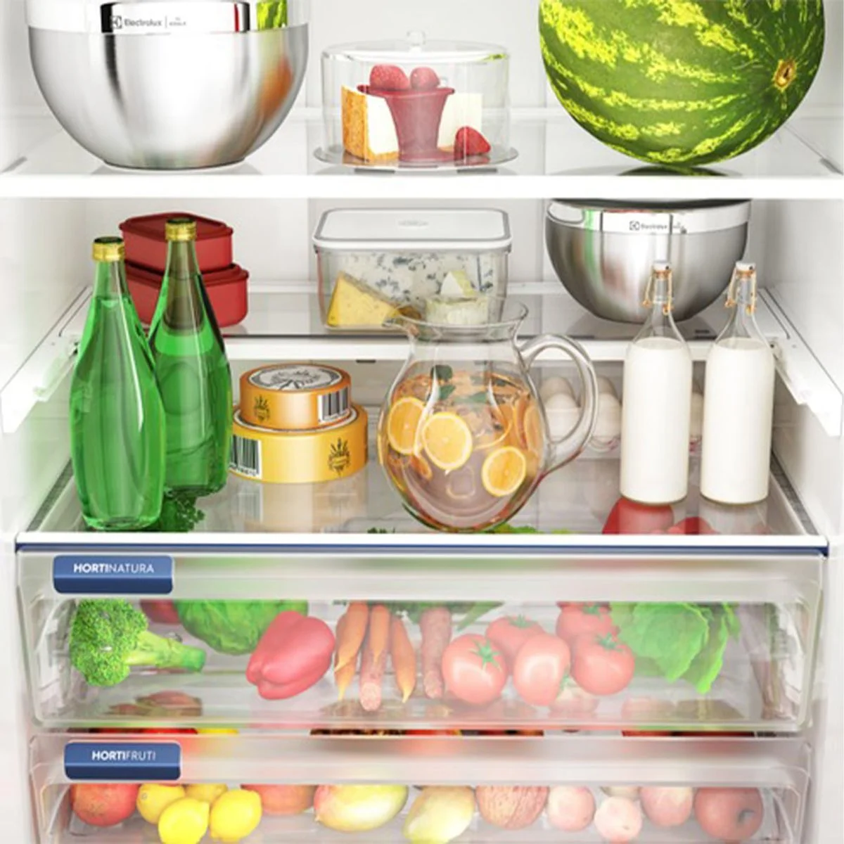 Refrigerador Electrolux Multidoor Efficient 590L Frost Free AutoSense Inverter 3 Portas Black Inox Look IM8B 127V - AP / MT