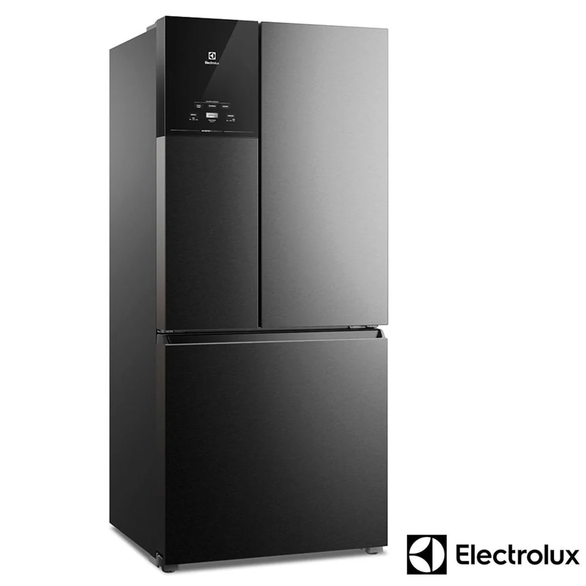 Refrigerador Electrolux Multidoor Efficient 590L Frost Free AutoSense Inverter 3 Portas Black Inox Look IM8B 127V - AP / MT