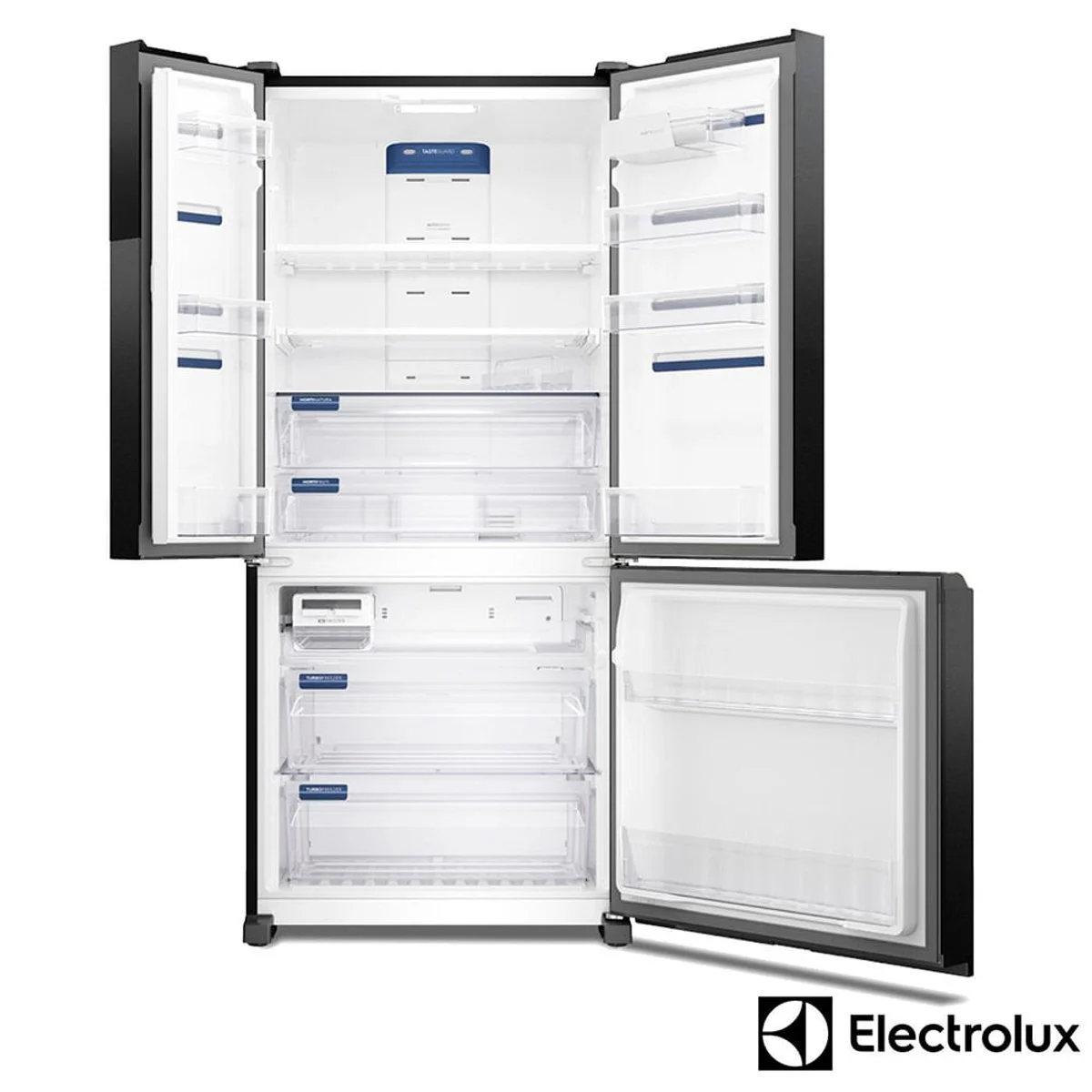 Refrigerador Electrolux Multidoor Efficient 590L Frost Free AutoSense Inverter 3 Portas Black Inox Look IM8B 127V - AP / MT
