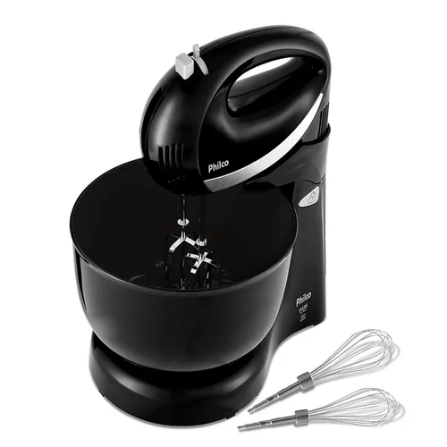 Batedeira Philco Paris Duo Mixer Turbo 4L 500W Preta 127V - AP / MT