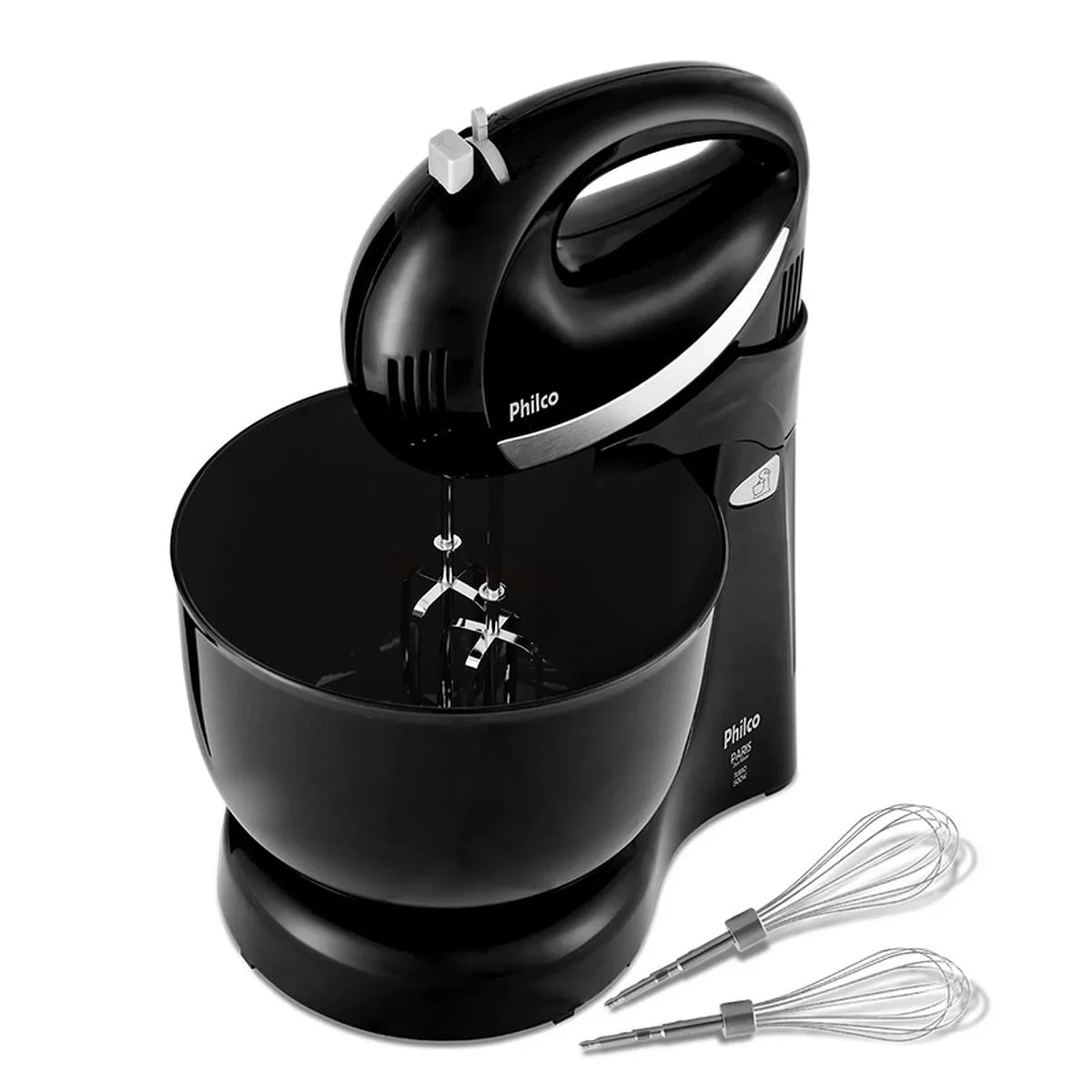 Batedeira Philco Paris Duo Mixer Turbo 4L 500W Preta 127V - AP / MT