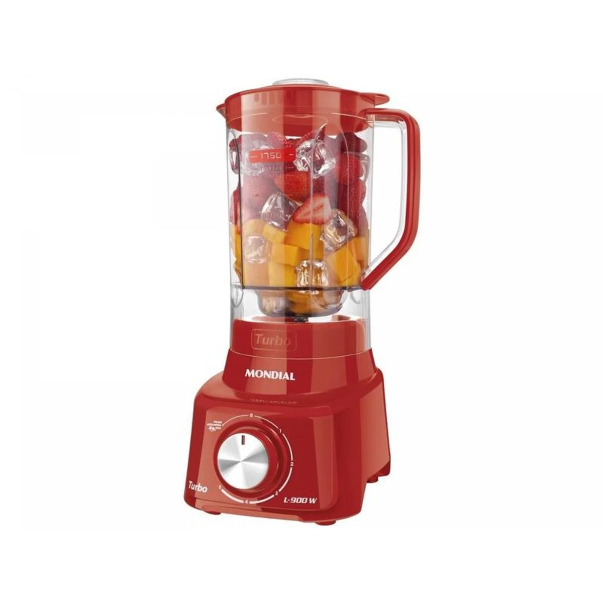 Liquidificador Mondial Turbo Full L-900 FR 900W Vermelho 127V - AP / MT