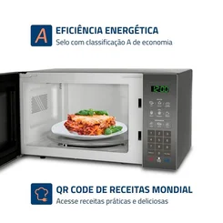 Micro-ondas Mondial MO-02-34-E Espelhado 34L 127V - AP / MT
