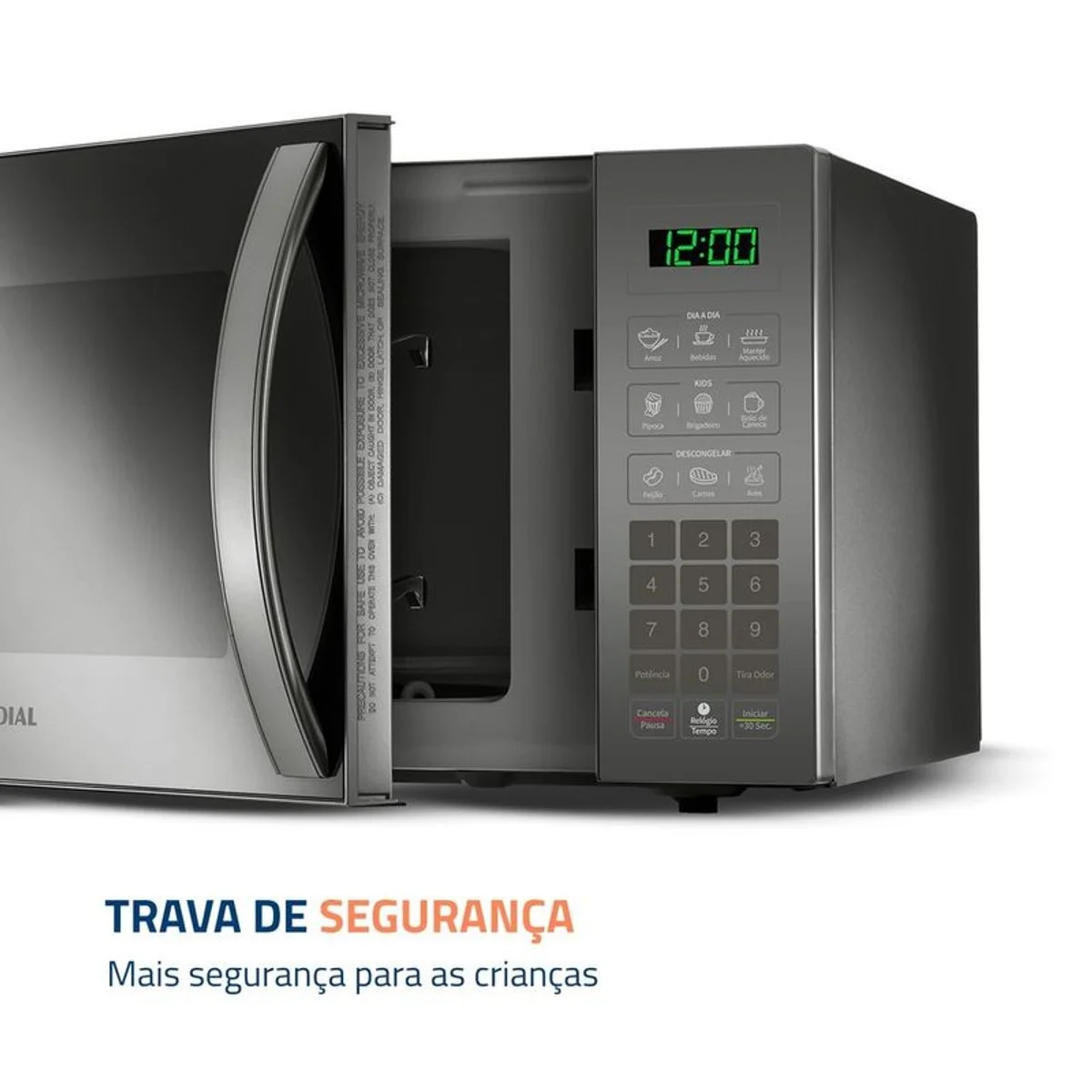 Micro-ondas Mondial MO-02-34-E Espelhado 34L 127V - AP / MT