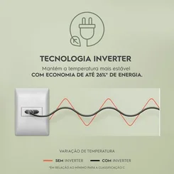 Geladeira Electrolux Frost Free Inverter 410L Efficient AutoSense Inox Look IF46S 127V - AP / MT