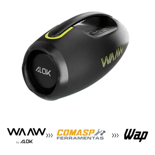 Caixa de Som Bluetooth Boombox WAAW by Alok Hyperboom 1000 WAAW0037 - AP / MT