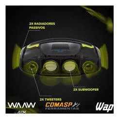 Caixa de Som Bluetooth Boombox WAAW by Alok Hyperboom 1000 WAAW0037 - AP / MT