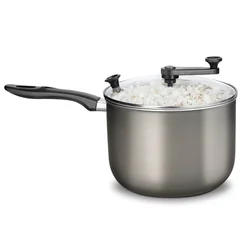Pipoqueira Supra Antiaderente com Tampa de Vidro Nº 22 4,8L Grafite MTA - AP / MT