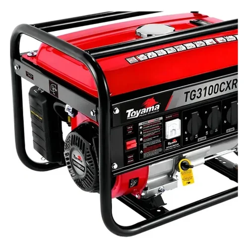 Gerador de Energia a Gasolina Toyama TG3100CXR 3,1 kVA Monofásico Bivolt 115/230V Partida Manual - AP / MT
