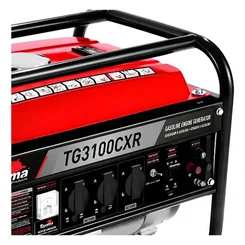 Gerador de Energia a Gasolina Toyama TG3100CXR 3,1 kVA Monofásico Bivolt 115/230V Partida Manual - AP / MT