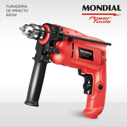 Furadeira de Impacto Mondial Power Tools NFFI-07 650W 3/8" 127V - AP / MT