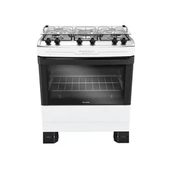 Fogão Mueller MFI5BF 5 Bocas Branco Mesa Inox Tripla Chama Bivolt - AP / MT