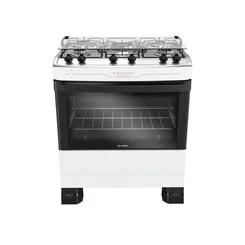 Fogão Mueller MFI5BF 5 Bocas Branco Mesa Inox Tripla Chama Bivolt - AP / MT