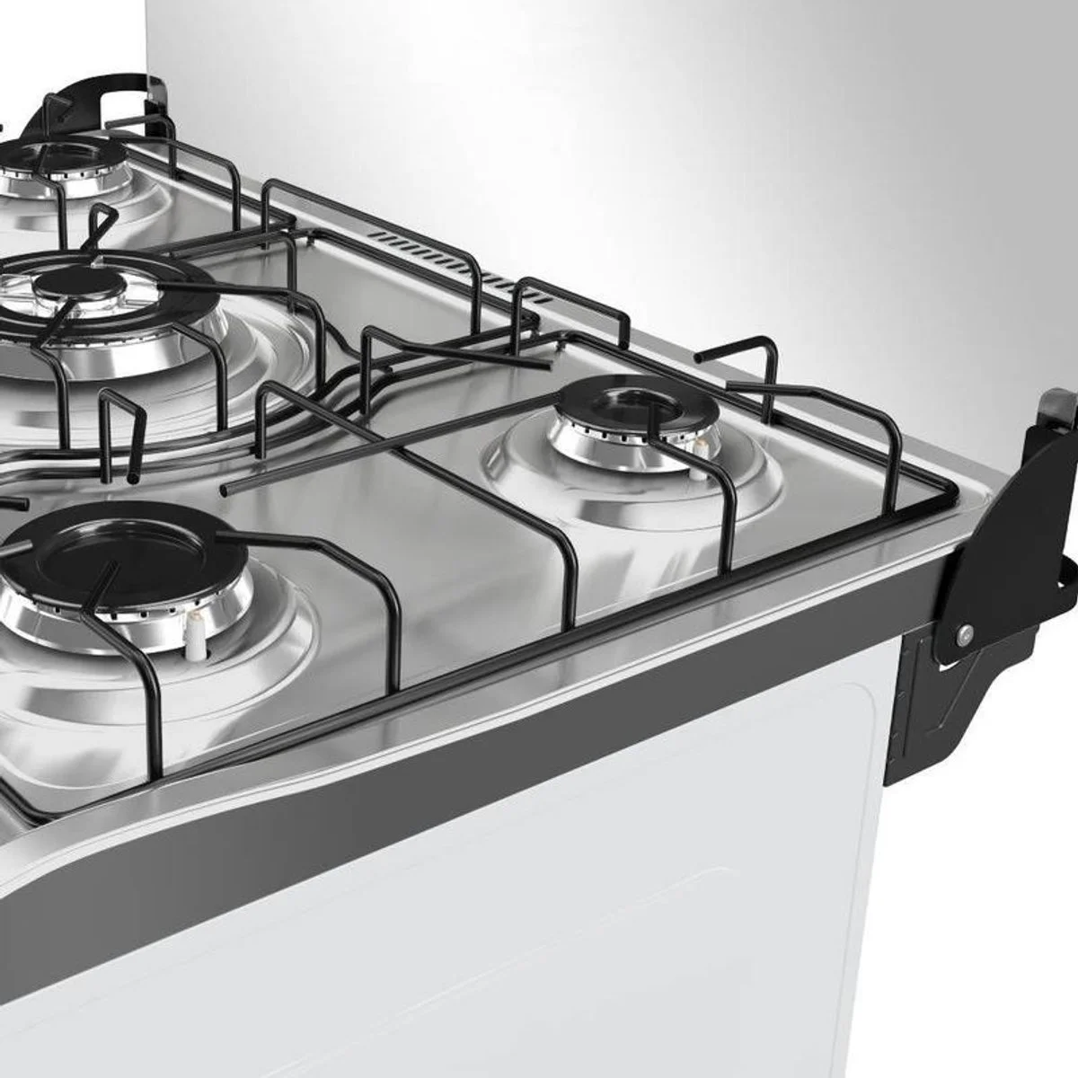 Fogão Mueller MFI5BF 5 Bocas Branco Mesa Inox Tripla Chama Bivolt - AP / MT