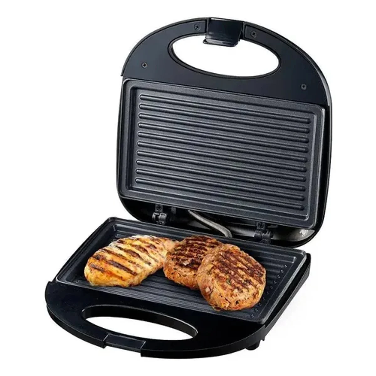 Sanduicheira Grill Mallory Classic 2 Pães Antiaderente 750W 127V Preta - AP / MT