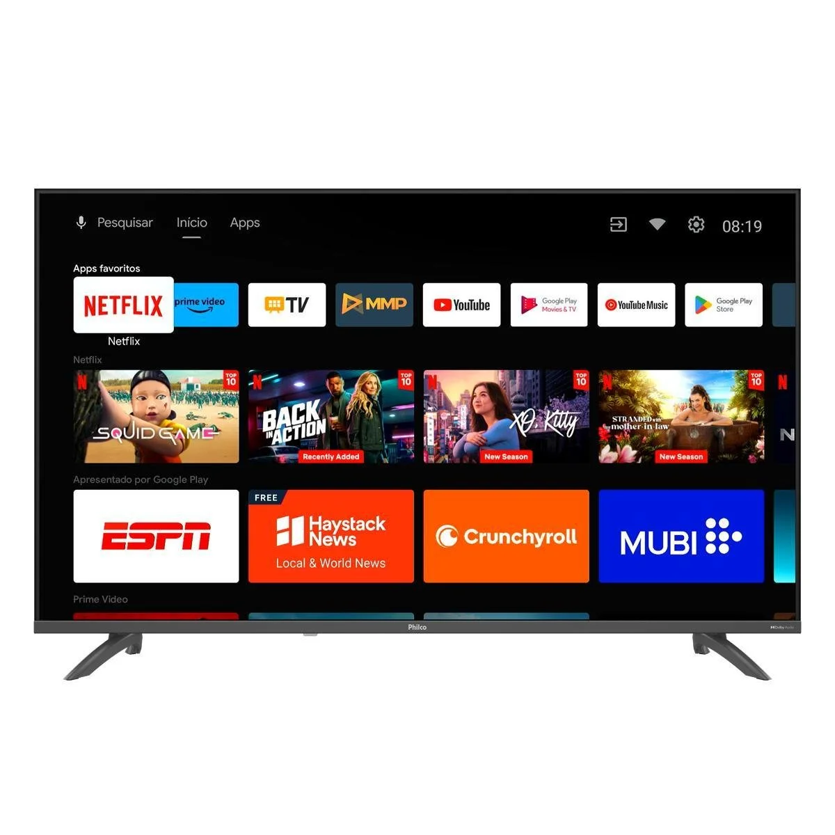 Smart TV Philco 43" Full HD Android TV Borda Infinita P43EAA - AP / MT