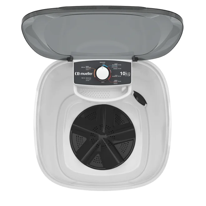 Lavadora de Roupa Tanquinho Semiautomática 10kg MLT10 127v Branco - Mueller