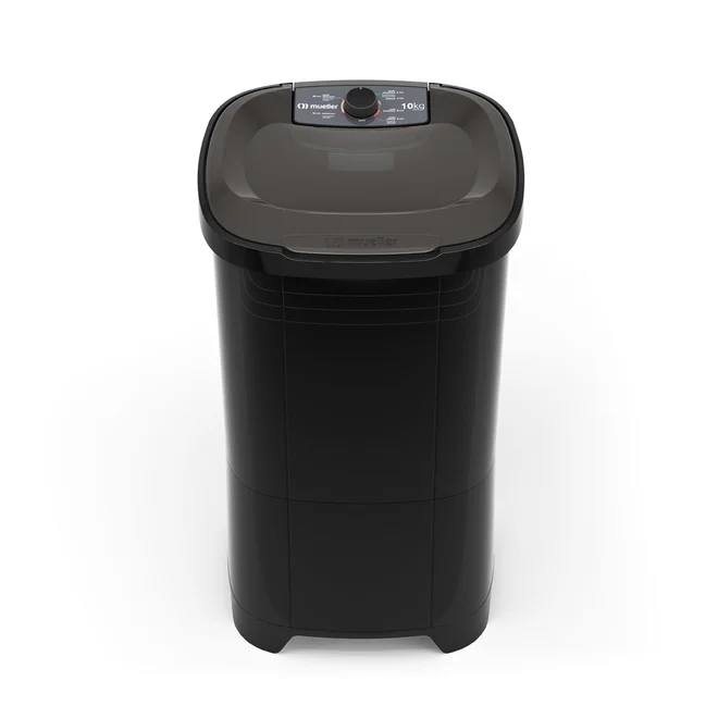 Lavadora de Roupa Tanquinho Semiautomática 10kg MLT10 127v Preto - Mueller