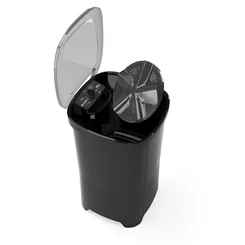 Lavadora de Roupa Tanquinho Semiautomática 10kg MLT10 127v Preto - Mueller