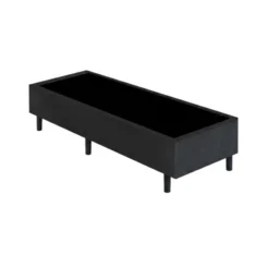 Base Box SonoproMax II Suede Veludo Madeira de Reflorestamento 27X96X203 Preto - Gazin
