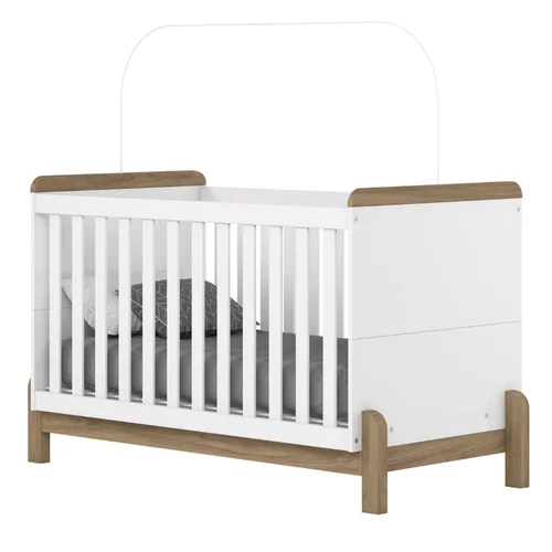 Berço Mini Cama Ternura Branco/Jequitiba HP Henn