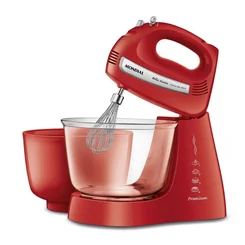 Batedeira Mondial Bella Massa Inox B-55-R 500W 127V Vermelha - AP / MT