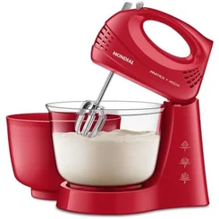 Batedeira Mondial Bella Massa Inox B-55-R 500W 127V Vermelha - AP / MT