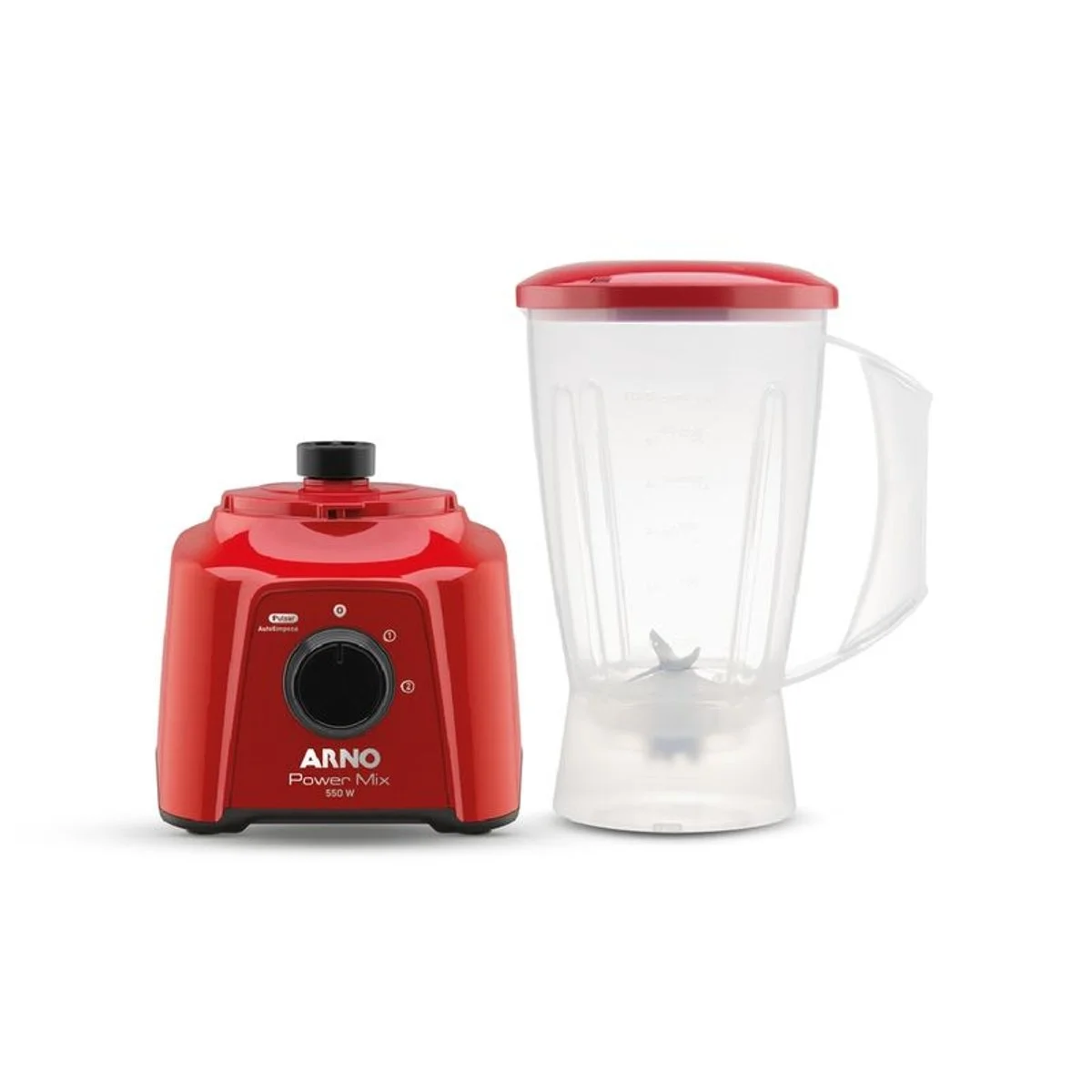 Liquidificador Arno Power Mix LQ11 550W 2 Velocidades Vermelho 127V - AP / MT