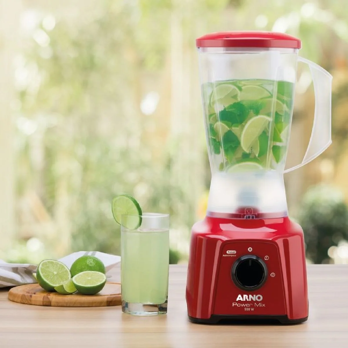 Liquidificador Arno Power Mix LQ11 550W 2 Velocidades Vermelho 127V - AP / MT