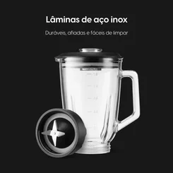Liquidificador Super Force 1,9L 900W Jarra de Vidro 127V Preto - Elgin