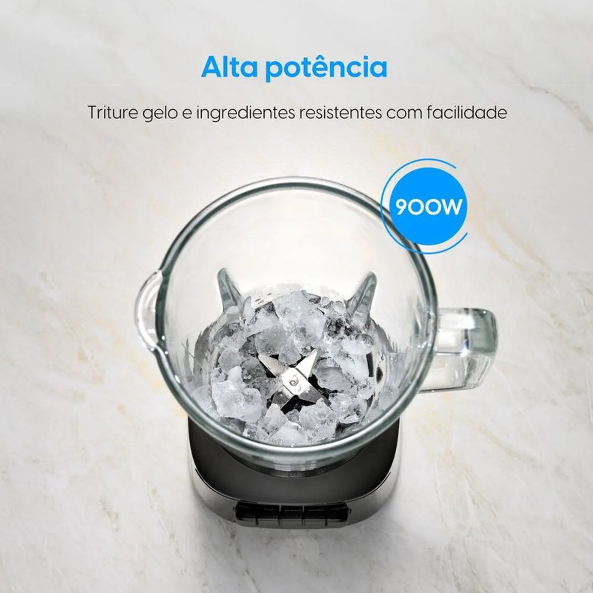 Liquidificador Super Force 1,9L 900W Jarra de Vidro 127V Preto - Elgin