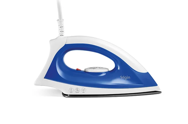 Ferro Iron Force II 127V Branco/Azul - ELGIN