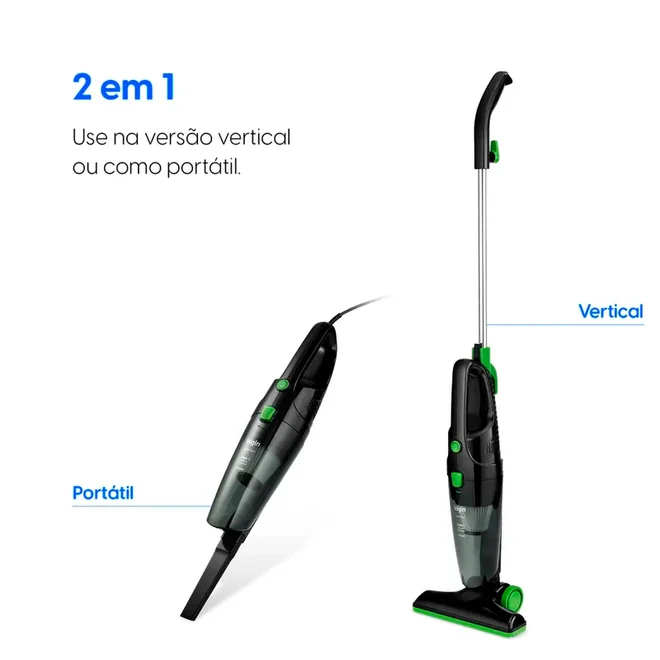 Aspirador de Pó Vertical Perfect Clean 2 em 1 1500W 127V - Elgin