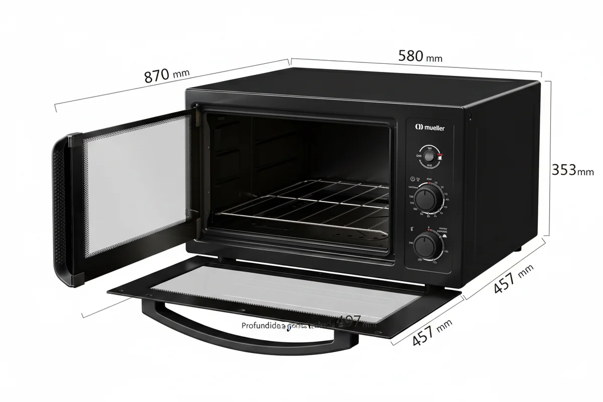 Forno Elétrico MFB50B Preto 127V - Mueller