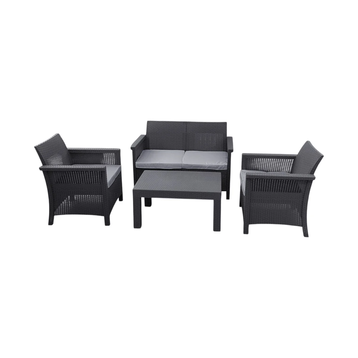 Sofá De Terraço De 4 Peças 854-SS04G CHARCOAL - BZ / IMP