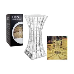 Luminária de Mesa Recarregável 18,5cm - BZ/IMP