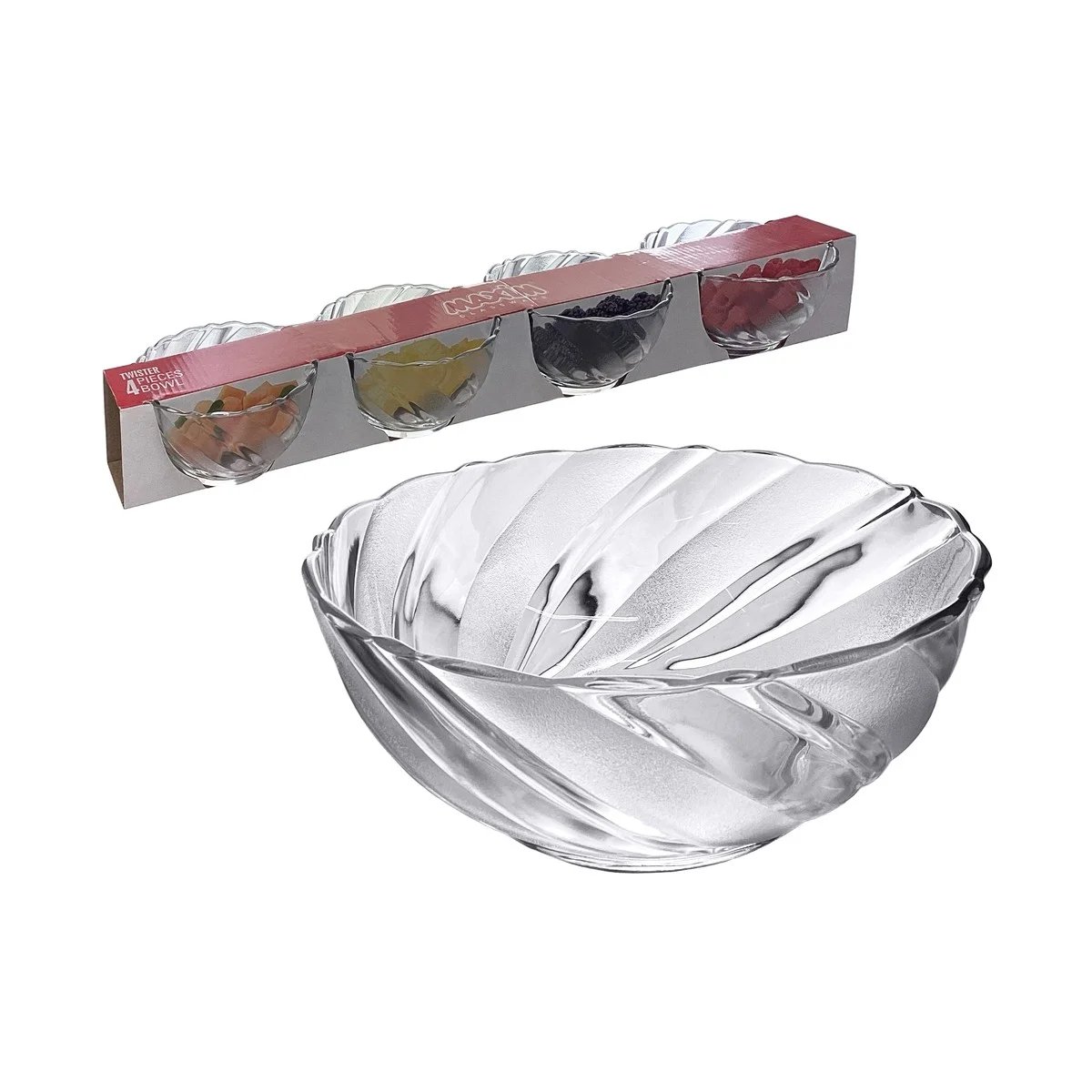 Ensaladaria Twister 4 Peças 360ml 750-MB5347GWP41 - BZ / IMP