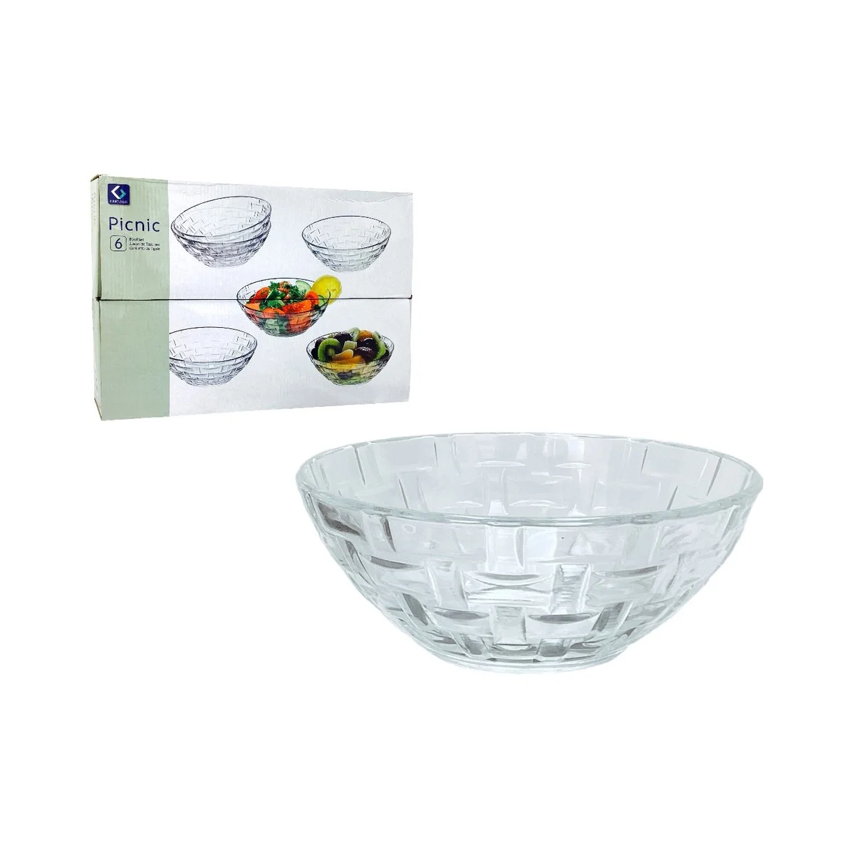 Saladaria 6 Peças 325ml 750-BS55461GP - BZ / IMP
