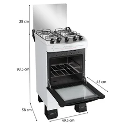 Fogão MFI4BF 4 Bocas Branco - Mueller