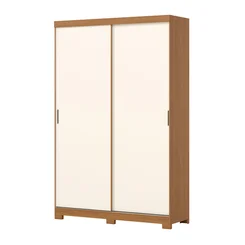 Roupeiro Lucca 2 Portas Deslizantes Cinamomo/Off White/Avelã D348-226 - Henn